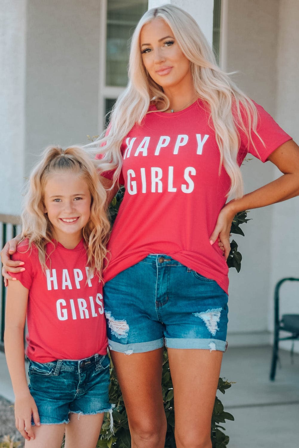 Mommy and Me Girls Graphic Short Sleeve T-Shirt