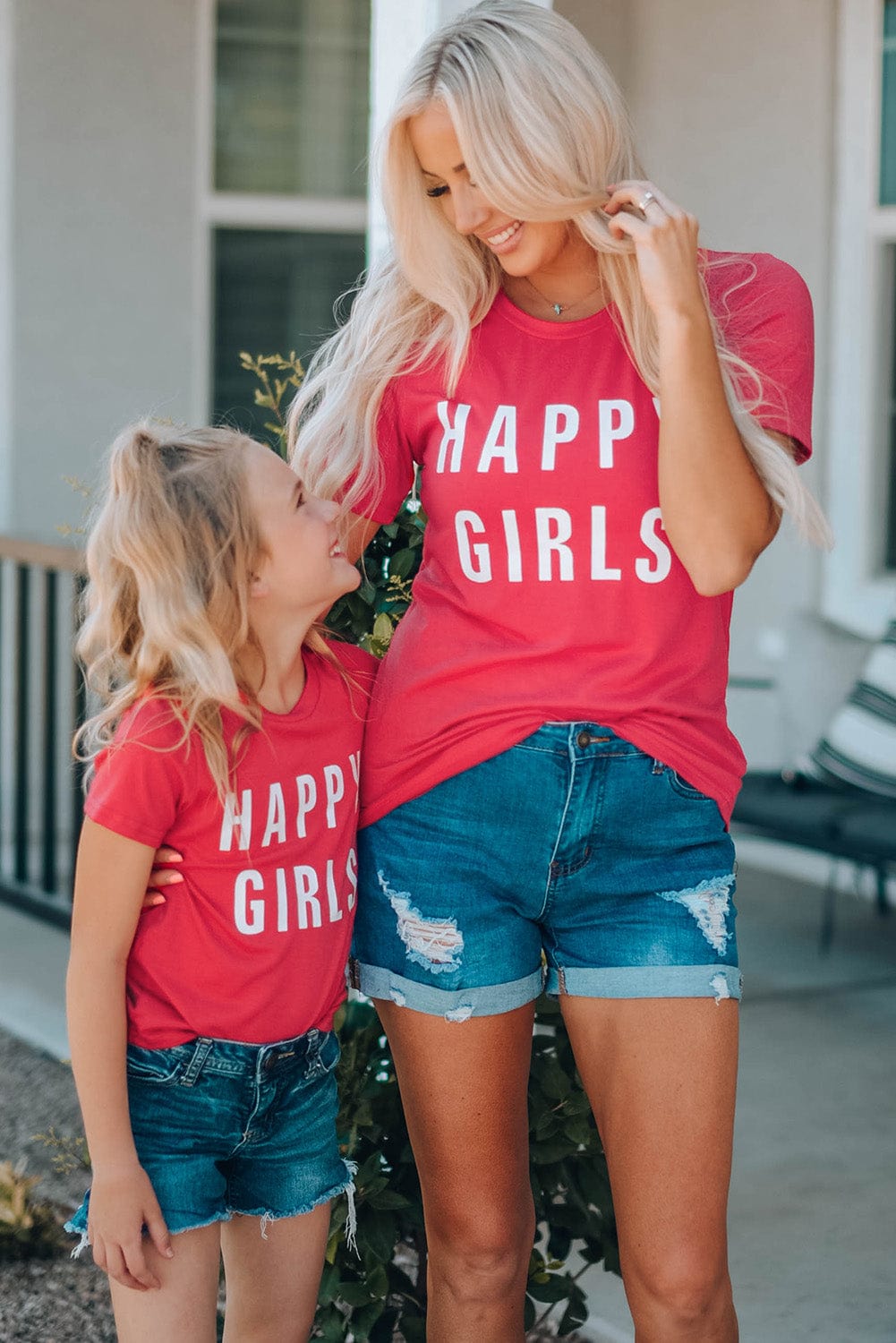 Mommy and Me Girls Graphic Short Sleeve T-Shirt