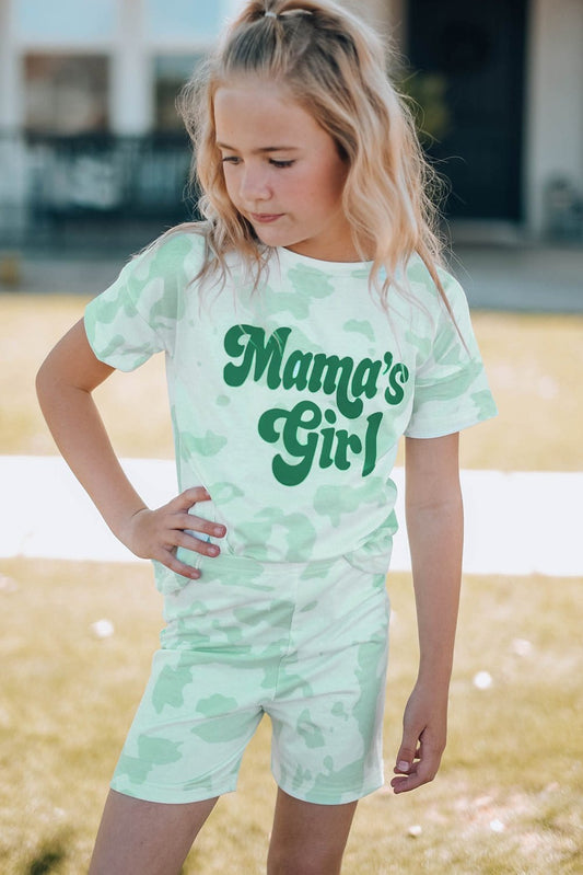 Mommy and Me Girls Printed Letter Graphic Lounge Set - BABY KOUTURE